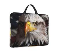 Laptop Case America Flag and Eagle Laptop Sleeve Water Resistant Computer Carrying Bag Briefcase with Handle