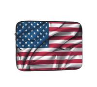 Laptop Case American Flag Laptop Sleeve Shockproof Protective Notebook Case with Zipper Briefcase Carrying