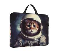 Laptop Case Animal Cat Astronaut Laptop Sleeve Water Resistant Computer Carrying Bag Briefcase with Handle