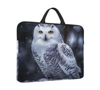 Laptop Case Arctic Owl Laptop Sleeve Water Resistant Computer Carrying Bag Briefcase with Handle