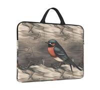 Laptop Case Barn Swallow in Graphite Laptop Sleeve Water Resistant Computer Carrying Bag Briefcase with Handle