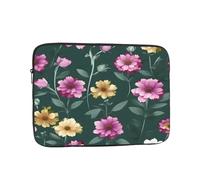 Laptop Case Beautiful Purple Flowers Laptop Sleeve Shockproof Protective Notebook Case with Zipper Briefcase Carrying