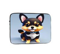 Laptop Case Card Love Fancy Puppy Laptop Sleeve Shockproof Protective Notebook Case with Zipper Briefcase Carrying
