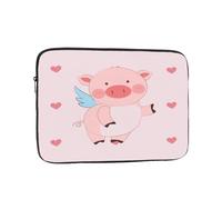 Laptop Case Cartoon Flying Pig Laptop Sleeve Shockproof Protective Notebook Case with Zipper Briefcase Carrying