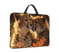 Laptop Case Cheetah Love Laptop Sleeve Water Resistant Computer Carrying Bag Briefcase with Handle