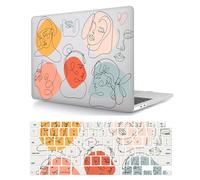 Laptop Case Compatible with New Macbook Pro 13 inch Case 2020 2019 2018 2017 2016 Release M1 A1706 A1708 A1989 A2159 A2251 A2289 A2338, Hard Shell Laptop Cover & Keyboard Cover- Simple strokes