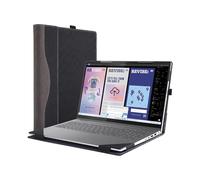 Laptop Case Cover for Lenovo Yoga 7i 2-in-1 16" Gen 10 for Yoga 7 2-in-1 16ILL10 16AKP10 [Do Check Models] Detachable Notebook Sleeve Computer Bag PU Accessories with Heat Dissipation Hole (Black)