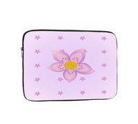 Laptop Case Five-Petaled Purple Flowers Laptop Sleeve Shockproof Protective Notebook Case with Zipper Briefcase Carrying 12 Inch