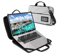 Laptop Case for 14.1-15.6 Inch Chromebook : Always on Protective Laptop Bag for MacBook Microsoft Surface HP Lenovo Dell with Magnetic Trifold Stand Work-in Notebook Heat Dissipation Shockproof