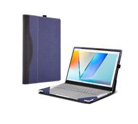 Laptop Case for ASUS Vivobook S16 (M5606 M5606NA M5606UA M5606WA M5606KA) [Note Other Models] All Inclusive Drop Case 16" PU Leather Protective Laptop Bag Detachable Shell (Blue)