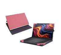 Laptop Case for Dell 15 Laptop DC15250 DC15255 [not Compatible with Any Other Model] ，2 in 1 PU Leather Inside Pocket Cover (Pink)