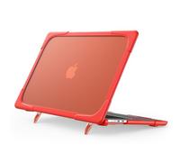 Laptop Case for MacBook Pro 16" A2141 2019,Ultra Thin Shockproof Hard Shell with Kickstand (Red)
