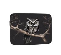 Laptop Case Late Night Owl Laptop Sleeve Shockproof Protective Notebook Case with Zipper Briefcase Carrying