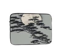 Laptop Case Pine Tree Under The Moon Laptop Sleeve Shockproof Protective Notebook Case with Zipper Briefcase Carrying