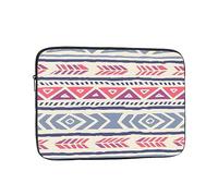 Laptop Case Plain Geometric Floral Pattern Laptop Sleeve Shockproof Protective Notebook Case with Zipper Briefcase Carrying