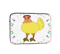 Laptop Case Singing Hen Laptop Sleeve Shockproof Protective Notebook Case with Zipper Briefcase Carrying 12 Inch