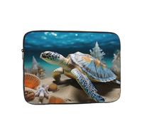 Laptop Case Sleeve 10 inch Laptop Bag Shockproof Computer Carrying Bag Sea Conch Shell Starfish Turtle Notebook Case Cover