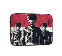 Laptop Case Sleeve 10 inch Laptop Bag Shockproof Computer Carrying Bag Soldier in Front of American Flag Notebook Case Cover