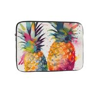 Laptop Case Sleeve 13 inch Laptop Bag Shockproof Computer Carrying Bag Tropical Fruit Watercolor Pineapple Notebook Case Cover