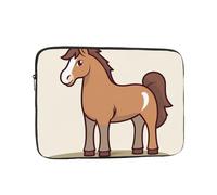 Laptop Case Sleeve 13 Inch, Slim Protective Travel Carrying Case Waterproof Briefcase Bag Simple Horse Cartoon Lightweight Laptop Bag for Travel Business Office