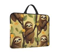 Laptop Case Sleeve 14 inch Laptop Bag Tote Shockproof Computer Carrying Bag Cute Cartoon Sloths Notebook Case Cover