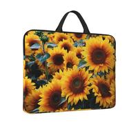 Laptop Case Sleeve 14 inch Laptop Bag Tote Shockproof Computer Carrying Bag Many Beautiful Sunflowers Notebook Case Cover