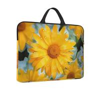 Laptop Case Sleeve 14 inch Laptop Bag Tote Shockproof Computer Carrying Bag Yellow Daisy Notebook Case Cover