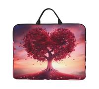 Laptop Case Sleeve 14 Inch Shockproof Protective Notebook Case Beautiful Heart Love Tree Laptop Bag Portable Computer Bag