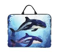 Laptop Case Sleeve 14 Inch Shockproof Protective Notebook Case Orca Killer Whale Laptop Bag Portable Computer Bag