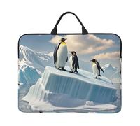 Laptop Case Sleeve 14 Inch Shockproof Protective Notebook Case Penguins On The Iceberg Laptop Bag Portable Computer Bag