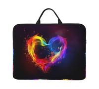 Laptop Case Sleeve 14 Inch Shockproof Protective Notebook Case Rainbow Heart Laptop Bag Portable Computer Bag
