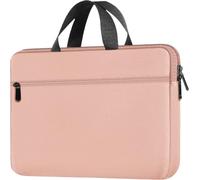 Laptop Case Sleeve 15.6 Inch, Briefcase Handbag Protective Computer Case with Front Pocket, Water Resistant Carrying Laptop Bag Compatible with HP, Dell, Lenovo, Asus, Pink