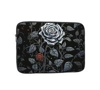Laptop Case Sleeve 17 inch Laptop Bag Shockproof Computer Carrying Bag Rose Gothic Notebook Case Cover