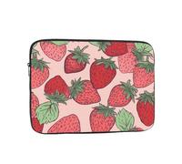 Laptop Case Sleeve 17 inch Laptop Bag Shockproof Computer Carrying Cover Protective Strawberry Pattern Notebook Case