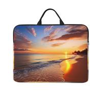 Laptop Case Sleeve Beautiful Tropical Sunrise On The Beach Laptop Bag Computer Carrying Case 14" Computer Protective Notebook Cover