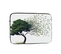 Laptop Case Sleeve Big Tree Blowing in The Wind Laptop Bag Computer Carrying Case 13 Inch Computer Protective Notebook Cover