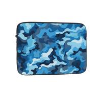 Laptop Case Sleeve Blue Camouflage Pattern Laptop Bag Computer Carrying Case 12 Inch Notebook Protective Sleeve Cover