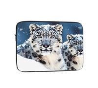 Laptop Case Sleeve Blue Eyed Snow Leopard Laptop Bag Computer Carrying Case 17 Inch Laptop Protective Notebook Case Cover