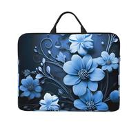 Laptop Case Sleeve Blue Flowers Laptop Bag Computer Carrying Case 14" Computer Protective Notebook Cover