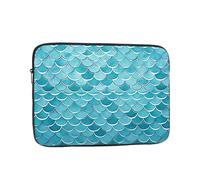 Laptop Case Sleeve Blue Waves Squama Mermaid Scale Laptop Bag Computer Carrying Case 13 Inch Laptop Protective Notebook Cover