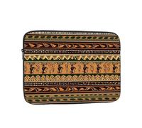 Laptop Case Sleeve Bohemia Style Traditional African Pattern Laptop Bag Computer Carrying Case 13 Inch Computer Protective Notebook Cover