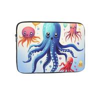 Laptop Case Sleeve Colorful Squid Octopus Laptop Bag Computer Carrying Case 15 Inch Computer Protective Notebook Cover