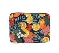 Laptop Case Sleeve Colorful Tropical Leaves and Lemons Laptop Bag Computer Carrying Case 17 Inch Notebook Protective Sleeve Cover