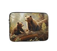 Laptop Case Sleeve Cute Bears Play in The Tree Laptop Bag Computer Carrying Case 10 Inch Notebook Protective Sleeve Cover
