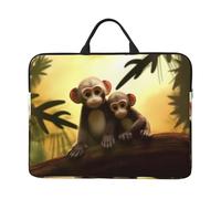 Laptop Case Sleeve Cute Couple Monkey Laptop Bag Computer Carrying Case 14" Computer Protective Notebook Cover
