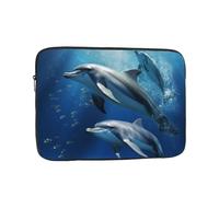 Laptop Case Sleeve Cute Dolphins Laptop Bag Computer Carrying Case 15 Inch Computer Protective Notebook Cover