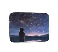 Laptop Case Sleeve Girl Looking at Stars Laptop Bag Computer Carrying Case 10 Inch Computer Protective Notebook Cases Cover