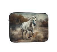 Laptop Case Sleeve Horse Running in Field Laptop Bag Computer Carrying Case 17 Inch Notebook Protective Sleeve Cover