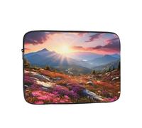 Laptop Case Sleeve Mountain Floral Landscape Laptop Bag Computer Carrying Case 10 Inch Computer Protective Notebook Cases Cover