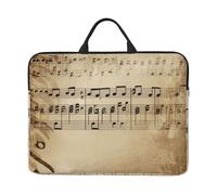 Laptop Case Sleeve Music Notes On Old Paper Laptop Bag Computer Carrying Case 14" Computer Protective Notebook Cover